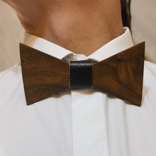 Papion lemn – piele