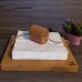 Solid oak wood napkin holder