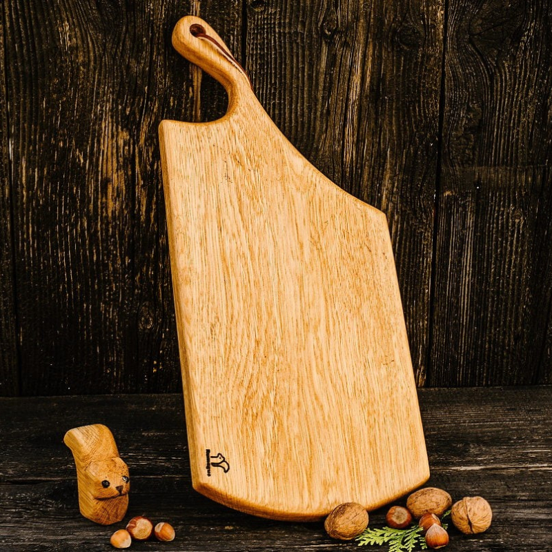 Tocător platou din lemn masiv de stejar